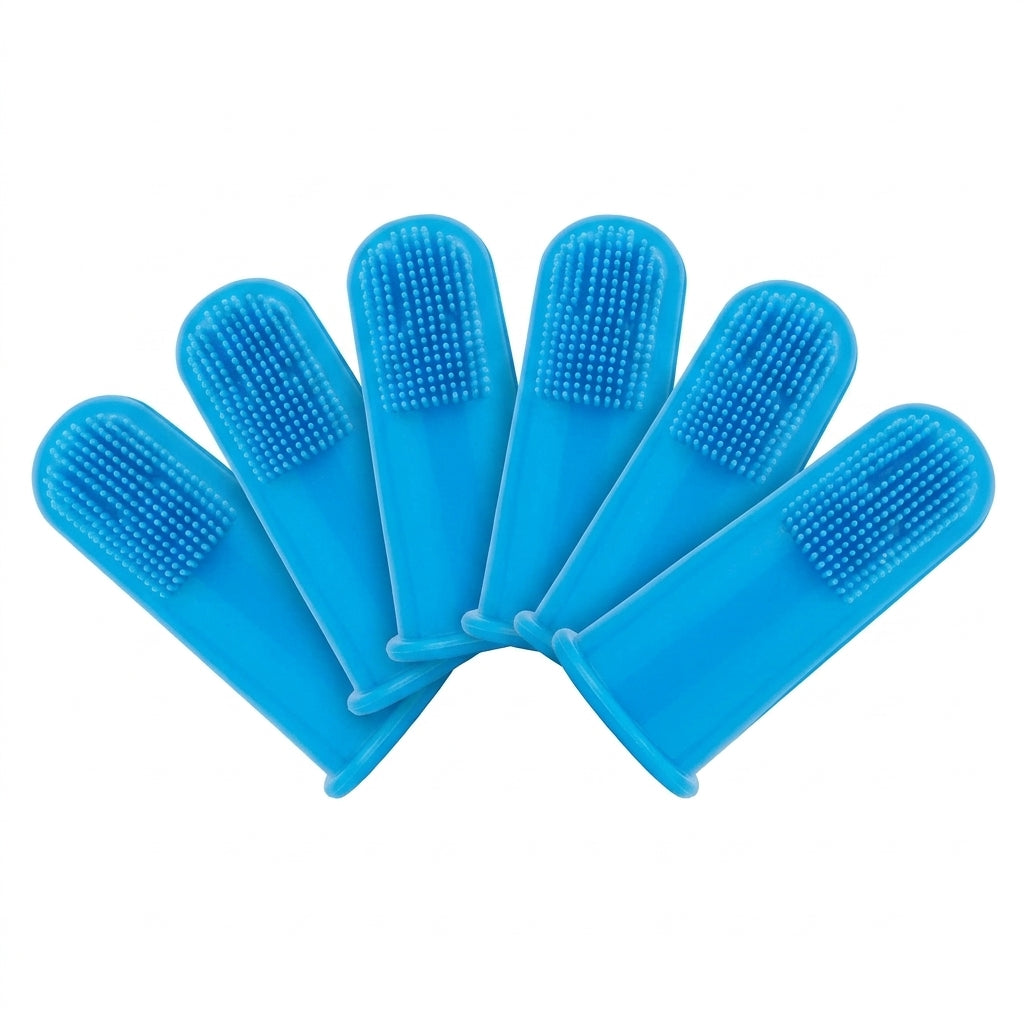 Pet Finger Toothbrush Set – 6 Ultra-Soft Manual Dental Brushes for Dogs & Cats | Snoutify