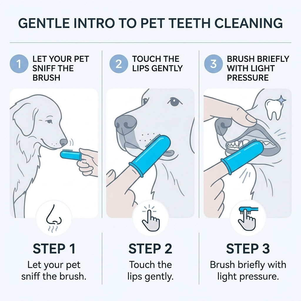 Pet Finger Toothbrush Set – 6 Ultra-Soft Manual Dental Brushes for Dogs & Cats | Snoutify