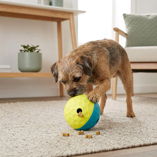 Treat Tumble Puzzle Ball – 4.8" Interactive Kibble & Treat Dispenser for Dogs | Snoutify