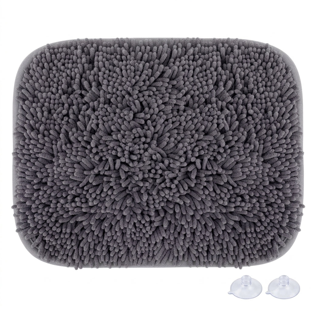 Interactive Dog Snuffle Mat – 17" × 21" Treat-Hiding Puzzle Feeding Mat (Grey) | Snoutify