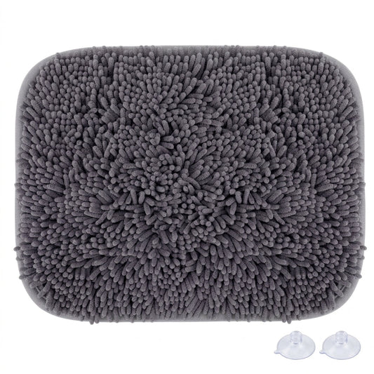 Interactive Dog Snuffle Mat – 17" × 21" Treat-Hiding Puzzle Feeding Mat (Grey) | Snoutify