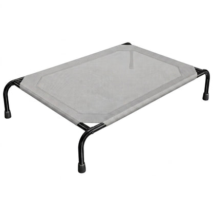 Elevated Cooling Dog Bed – 47.75" Large Outdoor & Indoor Dog Cot (Grey) | Snoutify