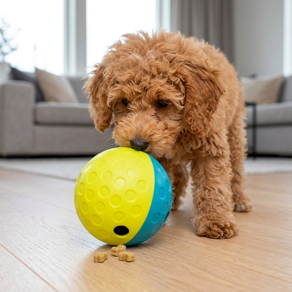 Treat Tumble Puzzle Ball – 4.8" Interactive Kibble & Treat Dispenser for Dogs | Snoutify